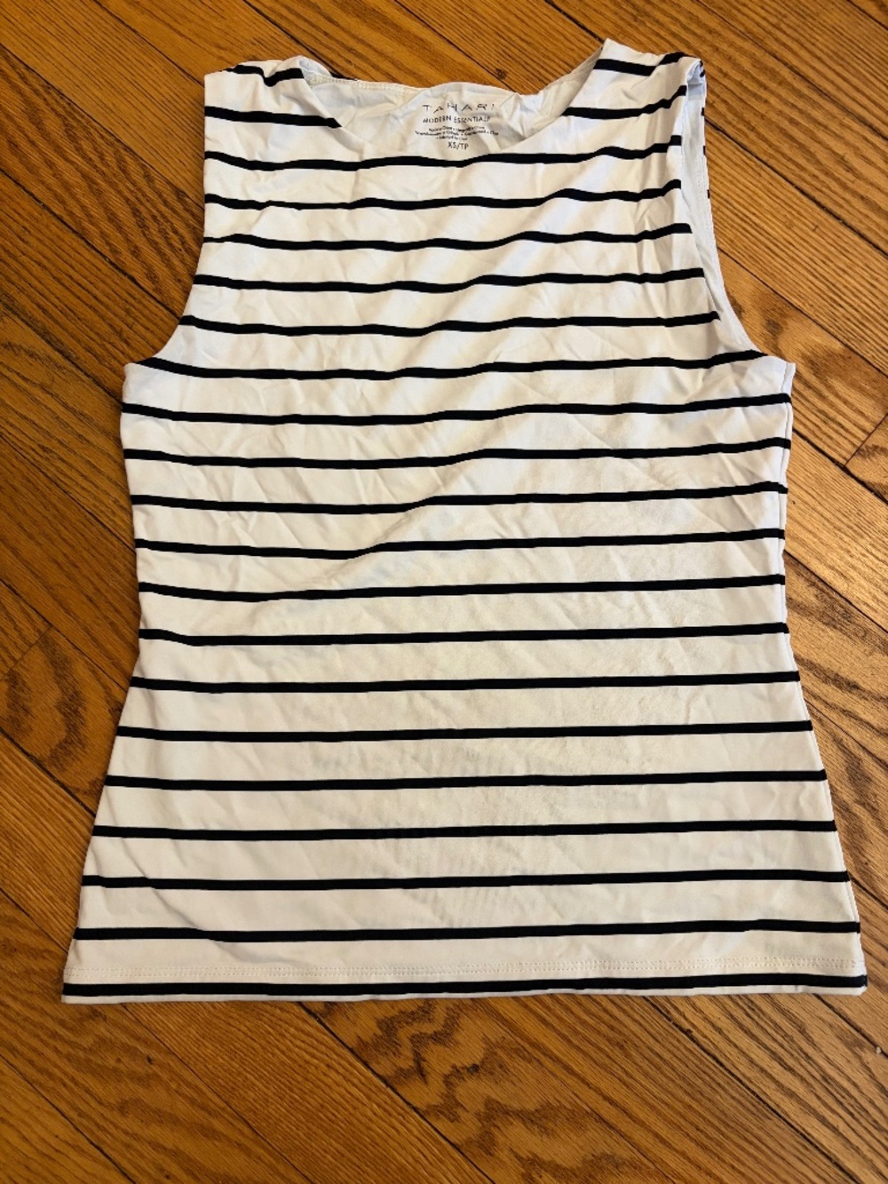 Tahari Striped Tank Top – Size XS – Classic & Versatile